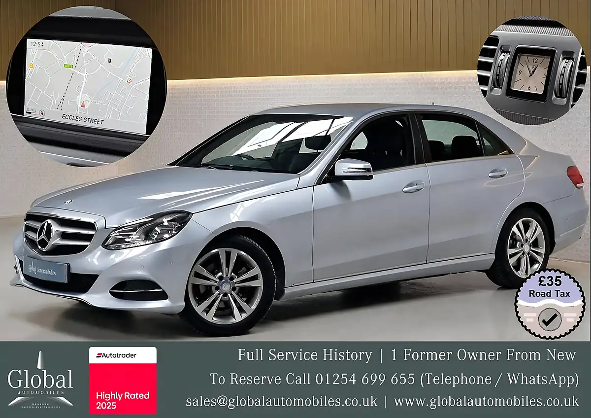 Used 2015 Mercedes-Benz E-Class Se Diamond Silver - Front View
