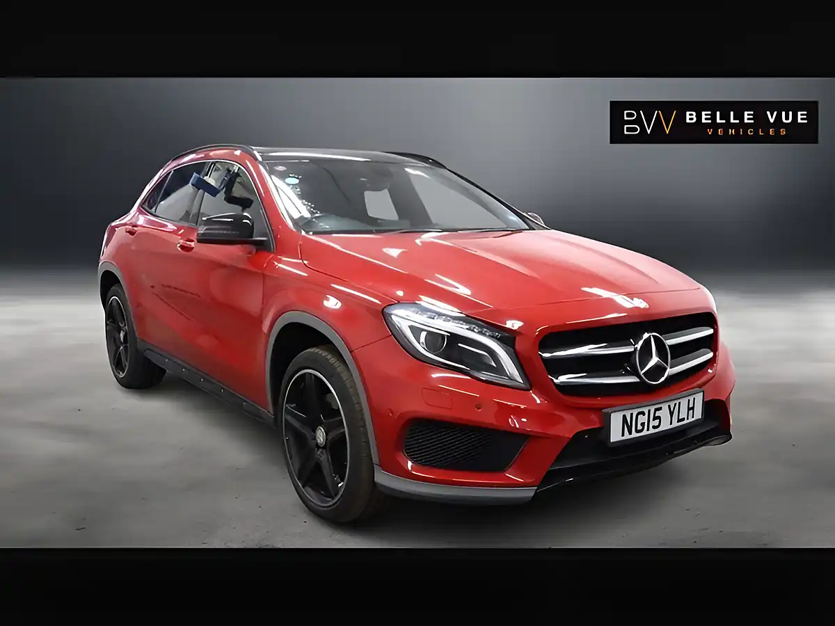 Used 2015 Mercedes-Benz Gla AMG Line Premium+ Jupiter Red - Front View