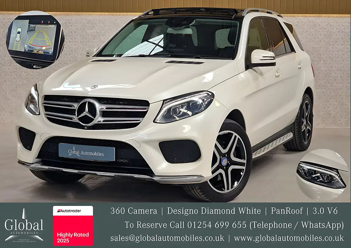 Used 2015 Mercedes-Benz Gle AMG Line Premium Designo Diamond White - Front View