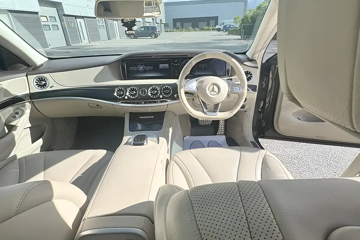Used 2015 Mercedes-Benz S-Class AMG Line Brown - Interior and Exterior details 10