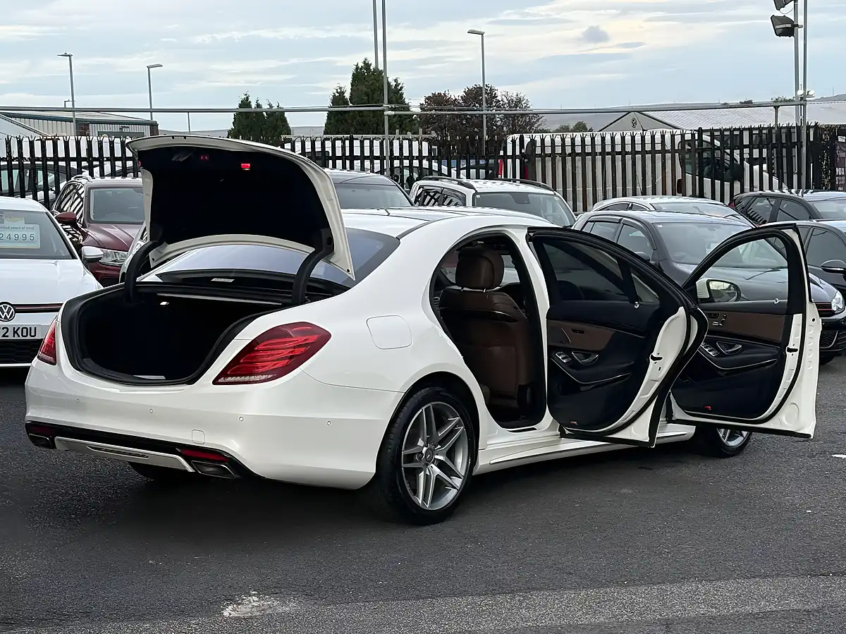 Used 2015 Mercedes-Benz S Class AMG Line (executive) White - Interior and Exterior details 2