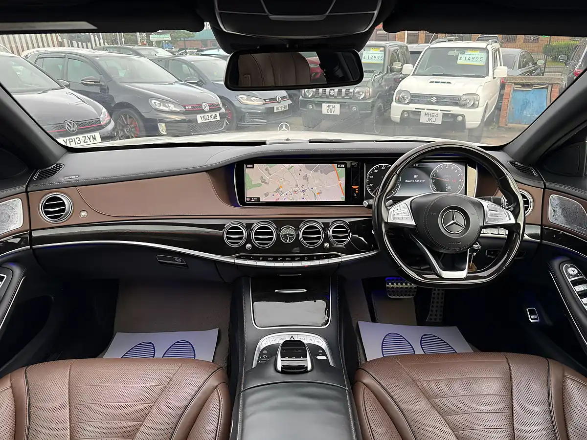 Used 2015 Mercedes-Benz S Class AMG Line (executive) White - Interior and Exterior details 3