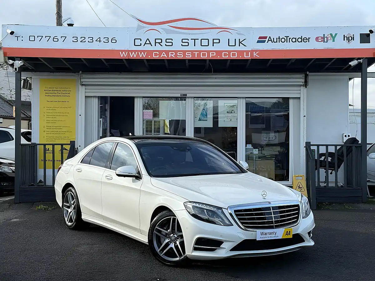Used 2015 Mercedes-Benz S Class AMG Line (executive) White - Interior and Exterior details 5