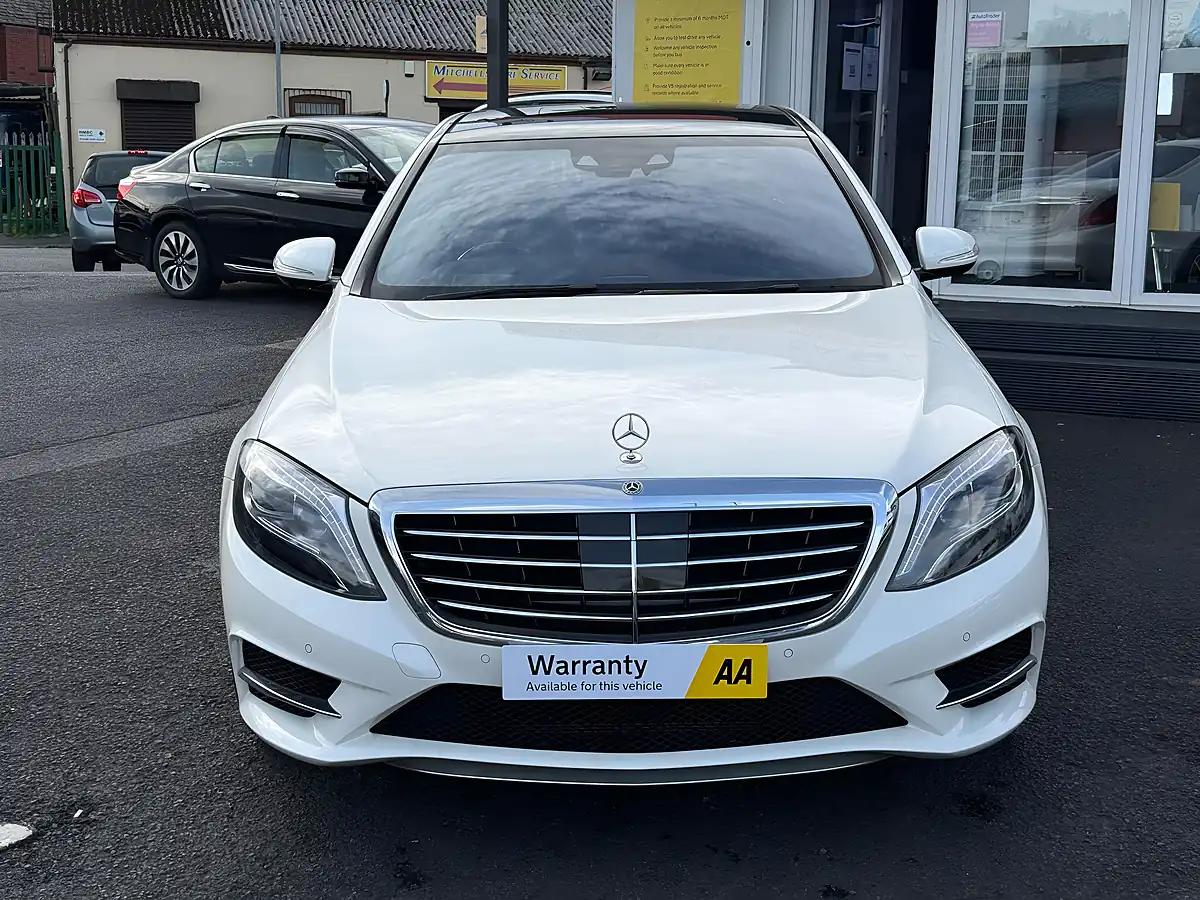Used 2015 Mercedes-Benz S Class AMG Line (executive) White - Interior and Exterior details 8