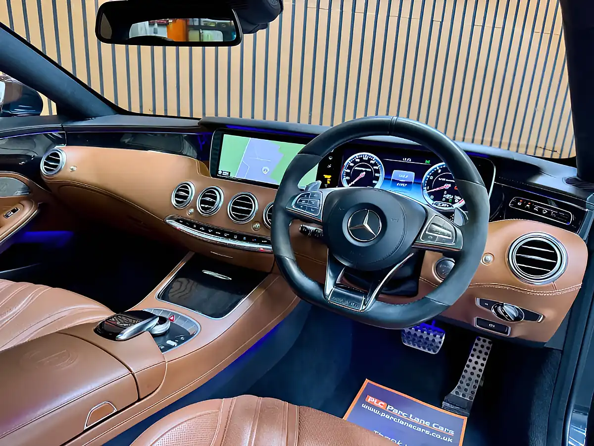 Used 2015 Mercedes-Benz S Class Coupe Blue - Interior and Exterior details 11