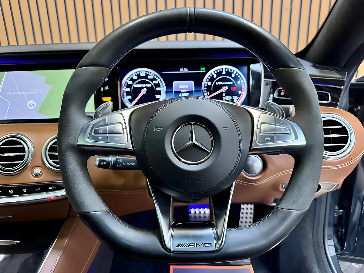 Used 2015 Mercedes-Benz S Class Coupe Blue - Interior and Exterior details 12