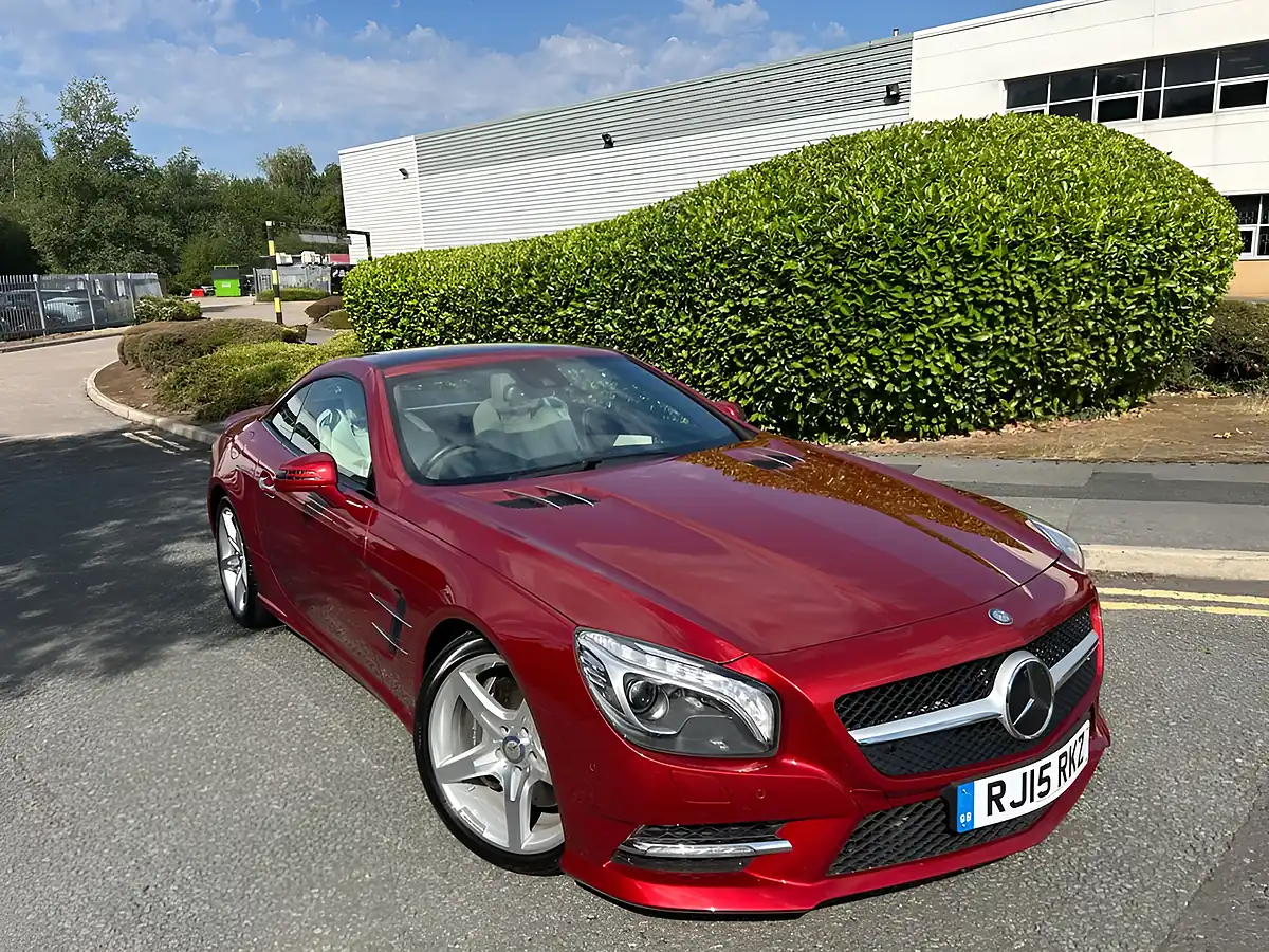Used 2015 Mercedes-Benz Sl Class AMG Sport Designo Hyacinth Red Metallic - Interior and Exterior details 10