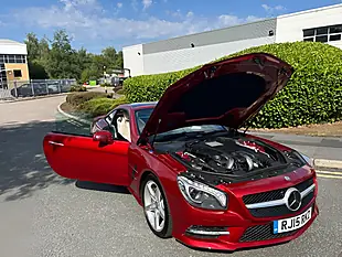 Used 2015 Mercedes-Benz Sl Class AMG Sport Designo Hyacinth Red Metallic - Interior and Exterior details 13