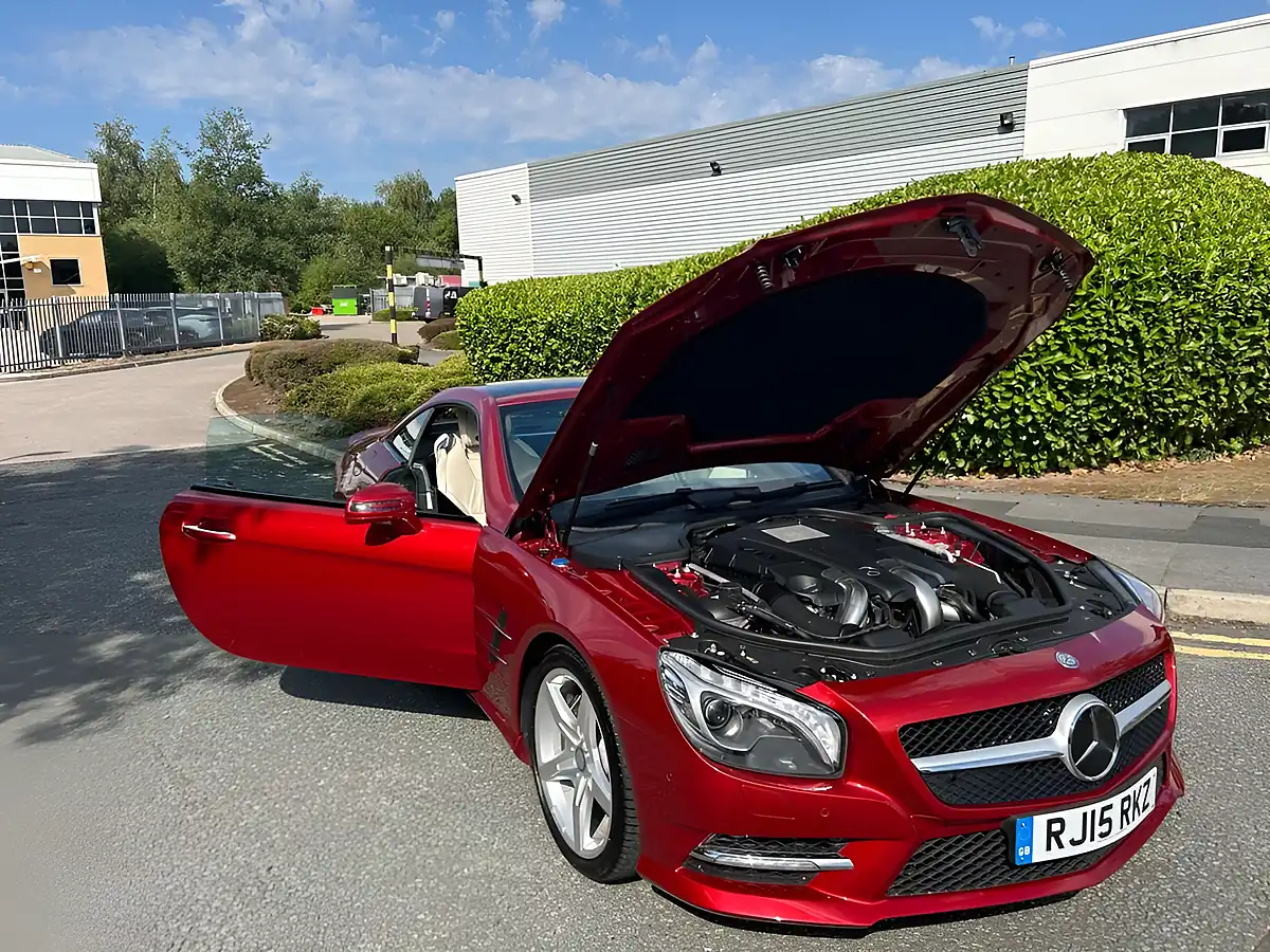 Used 2015 Mercedes-Benz Sl Class AMG Sport Designo Hyacinth Red Metallic - Interior and Exterior details 13