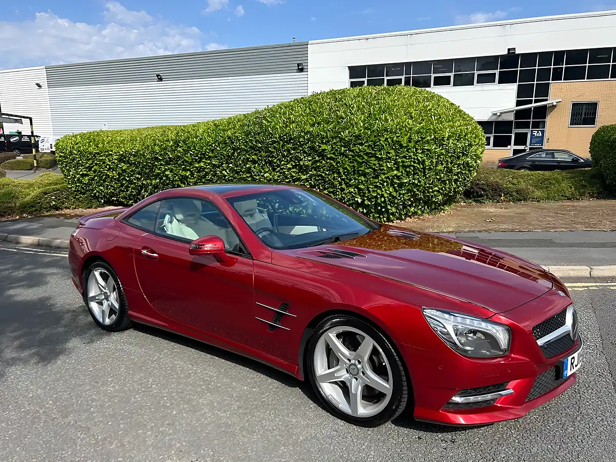 Used 2015 Mercedes-Benz Sl Class AMG Sport Designo Hyacinth Red Metallic - Interior and Exterior details 2