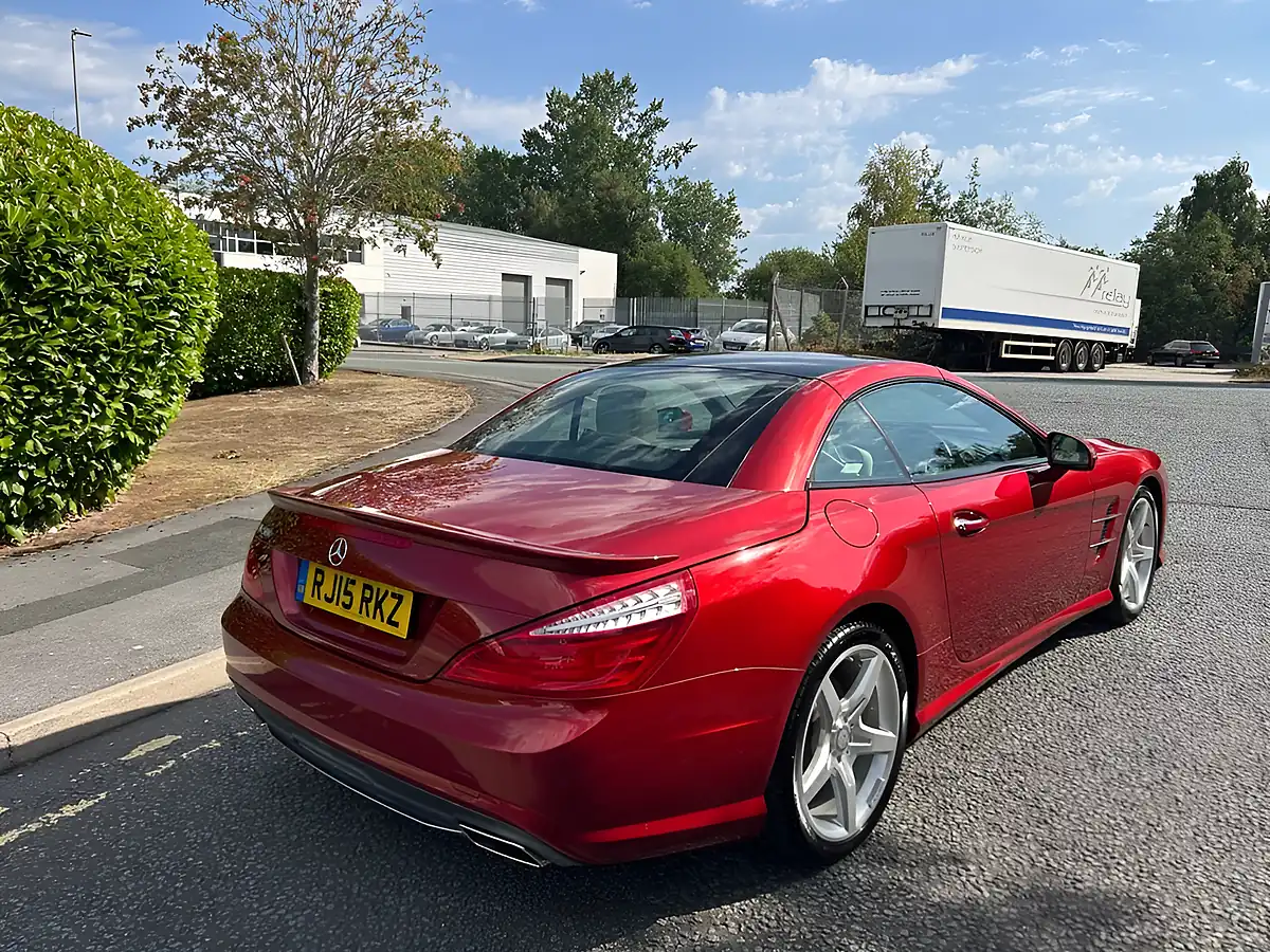 Used 2015 Mercedes-Benz Sl Class AMG Sport Designo Hyacinth Red Metallic - Interior and Exterior details 4