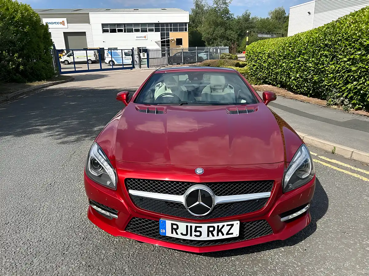 Used 2015 Mercedes-Benz Sl Class AMG Sport Designo Hyacinth Red Metallic - Interior and Exterior details 9