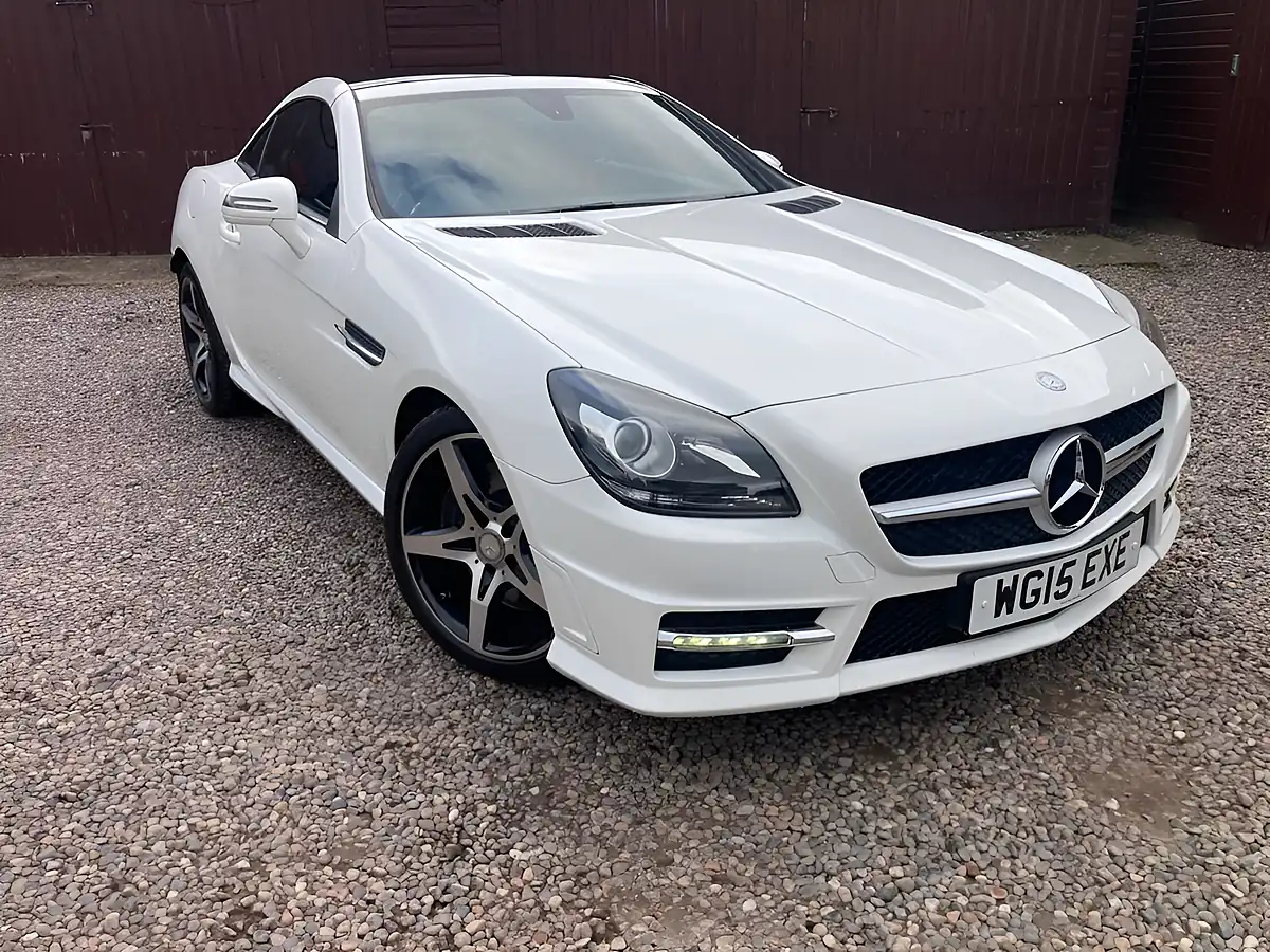 Used 2015 Mercedes-Benz Slk AMG Sport White - Interior and Exterior details 4