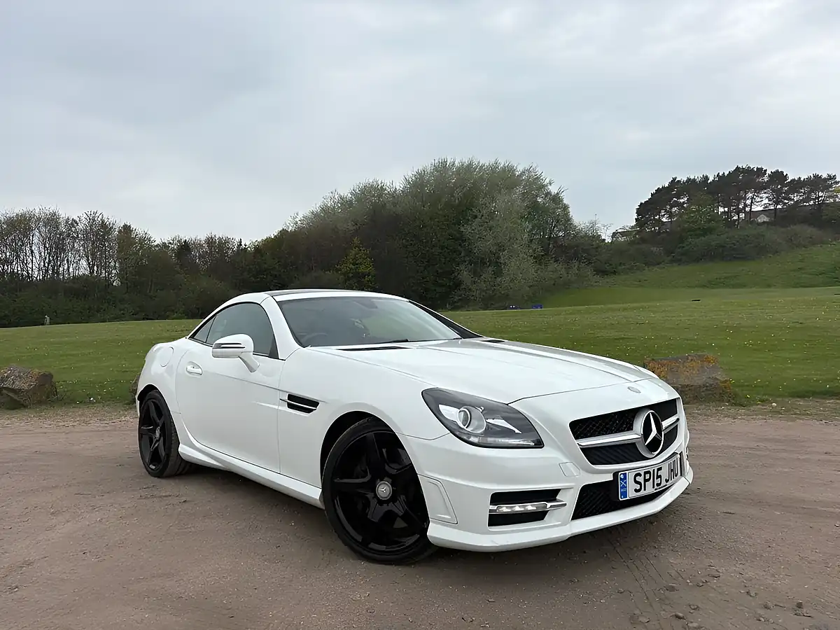 Used 2015 Mercedes-Benz Slk AMG Sport White - Interior and Exterior details 8