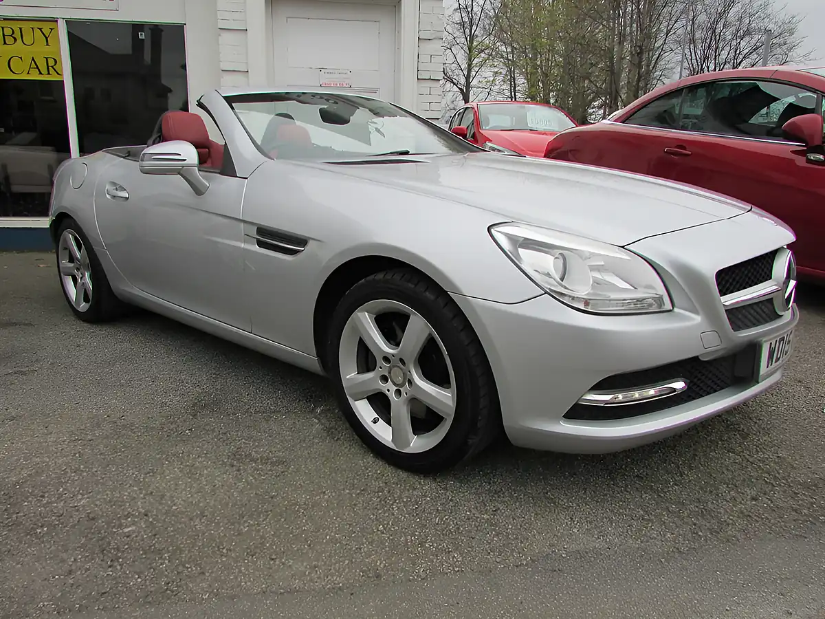 Used 2015 Mercedes-Benz Slk Blueefficiency Silver - Front View