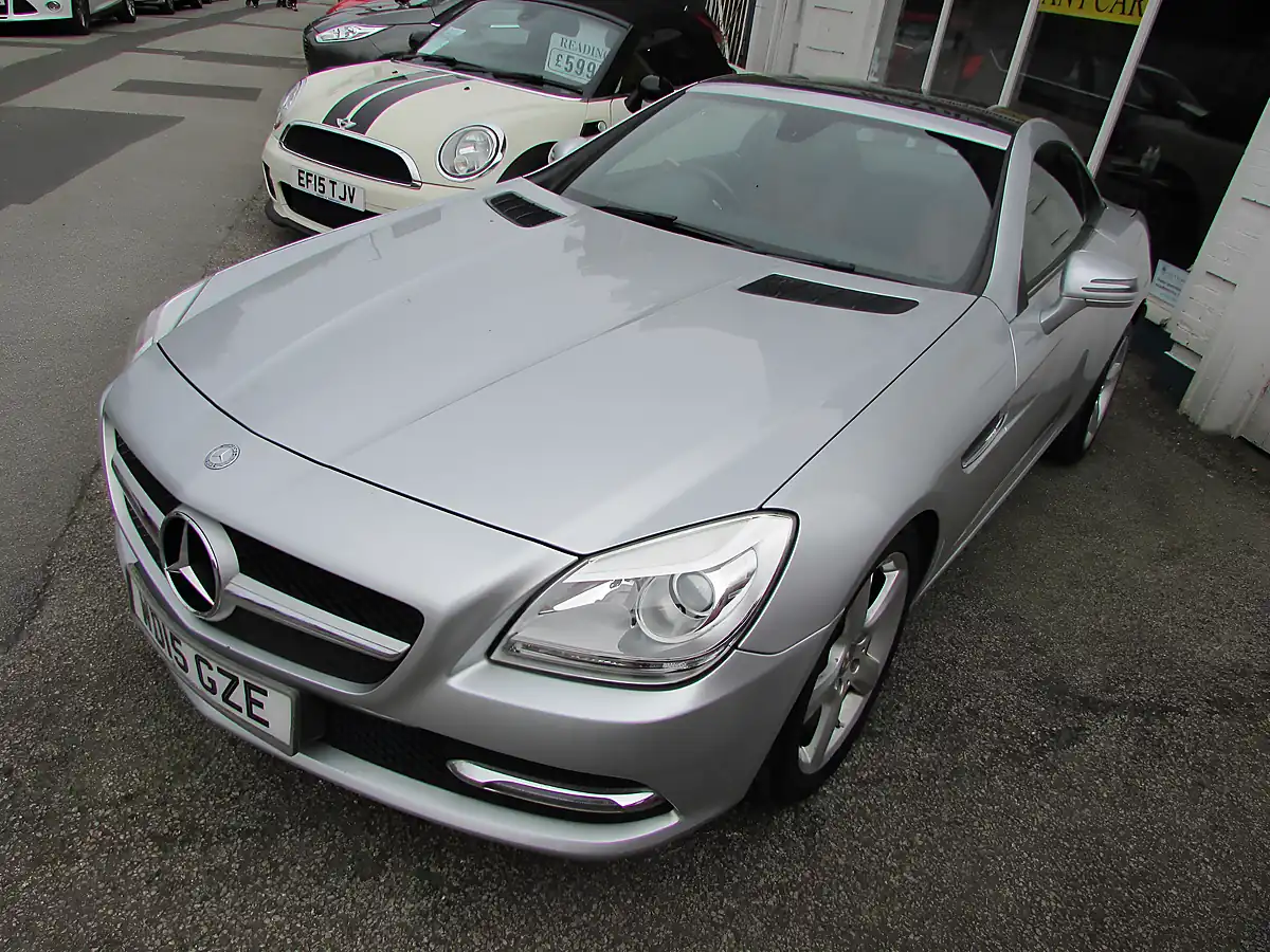 Used 2015 Mercedes-Benz Slk Blueefficiency Silver - Interior and Exterior details 2