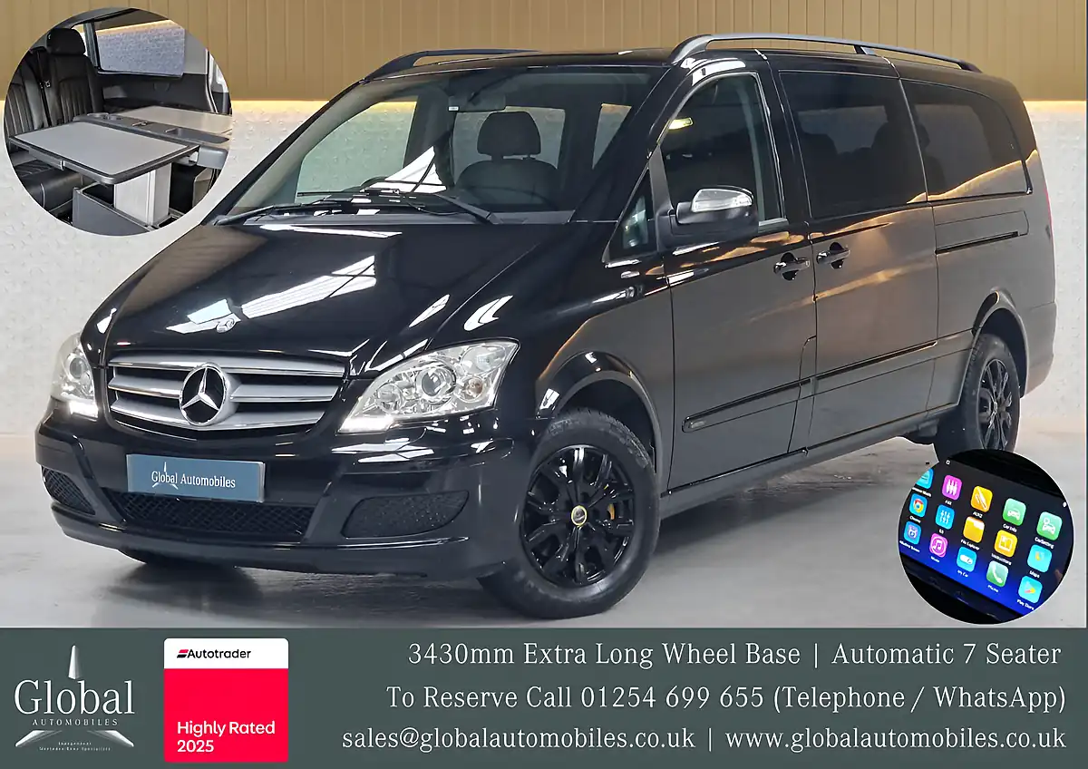 Used 2015 Mercedes-Benz Viano Ambiente Obsidian Black - Front View