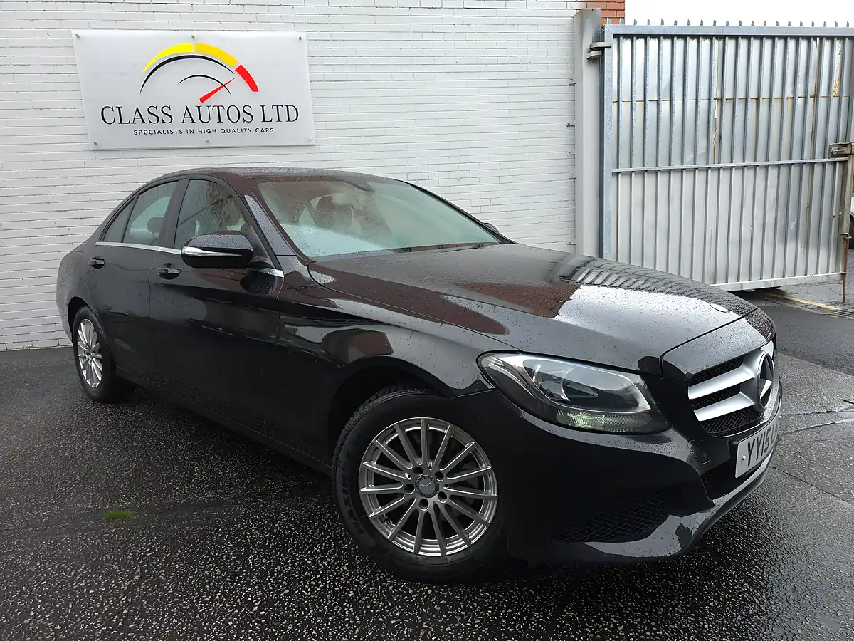Used 2015 Mercedes C Class Se Black - Front View