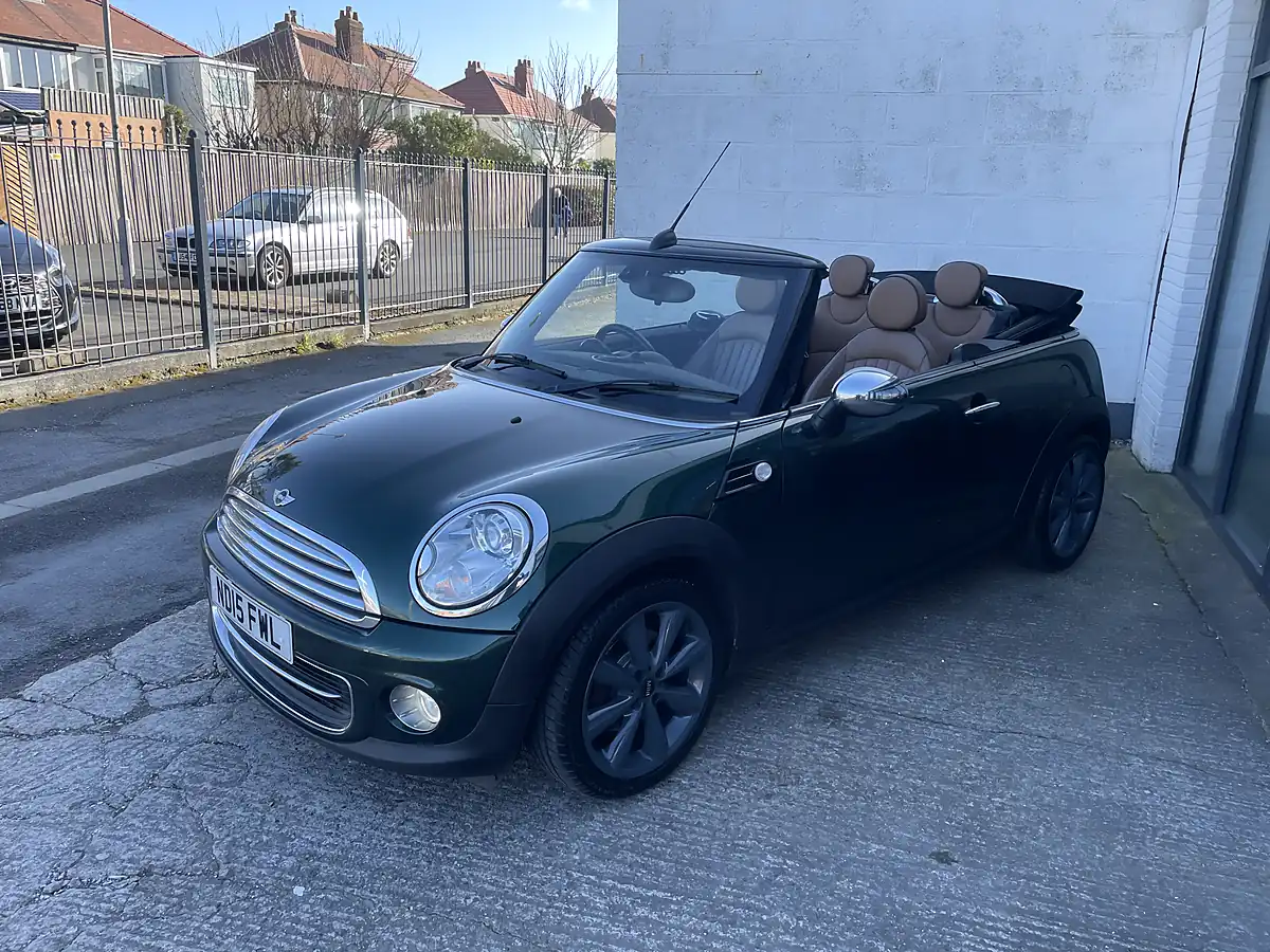 Used 2015 MINI Convertible Cooper (chili Pack) British Racing Green Metallic - Interior and Exterior details 10