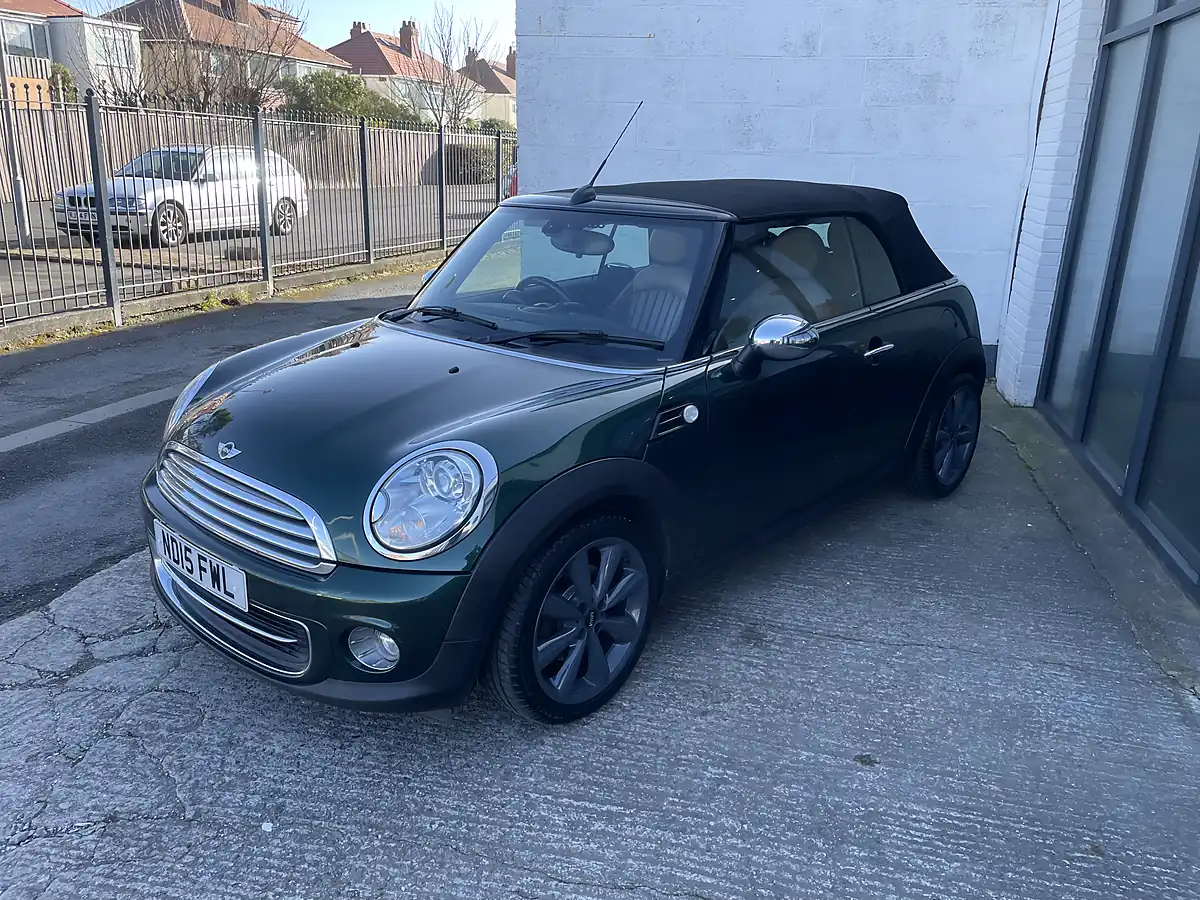 Used 2015 MINI Convertible Cooper (chili Pack) British Racing Green Metallic - Interior and Exterior details 11