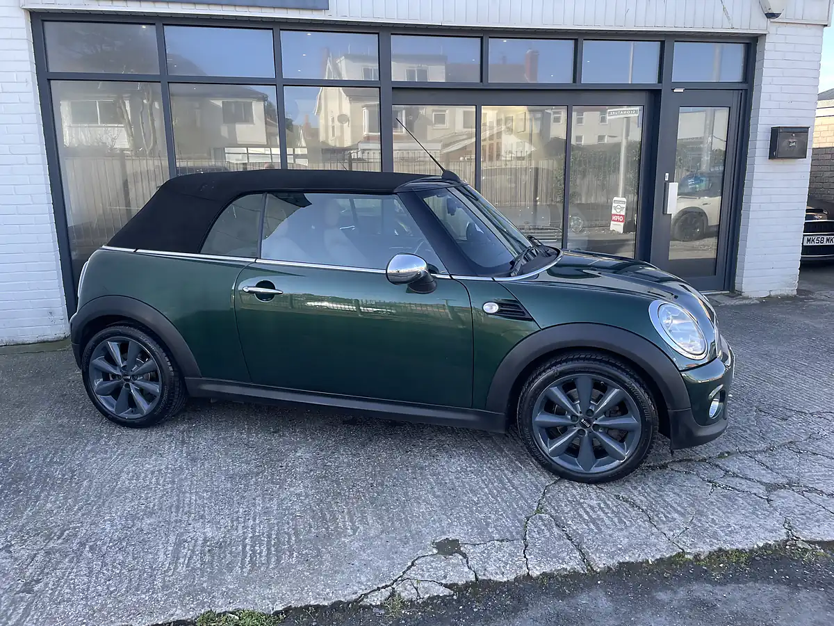 Used 2015 MINI Convertible Cooper (chili Pack) British Racing Green Metallic - Interior and Exterior details 4