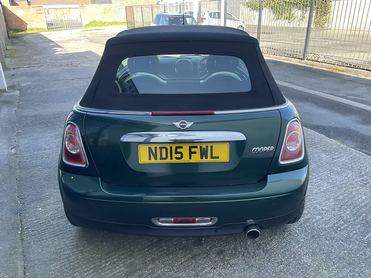 Used 2015 MINI Convertible Cooper (chili Pack) British Racing Green Metallic - Interior and Exterior details 9