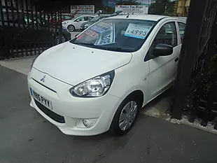 Used 2015 Mitsubishi Mirage 1 White - Interior and Exterior details 3