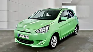 Used 2015 Mitsubishi Mirage Green - Interior and Exterior details 3