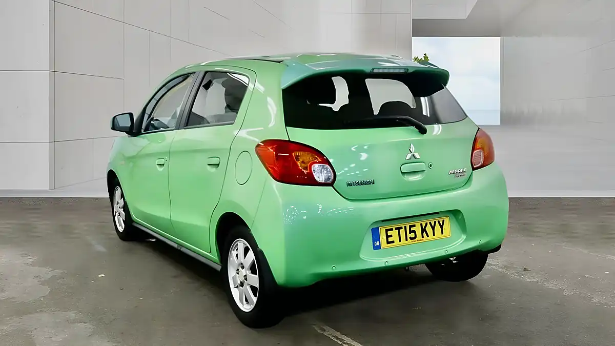 Used 2015 Mitsubishi Mirage Green - Interior and Exterior details 5