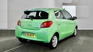 Used 2015 Mitsubishi Mirage Green - Interior and Exterior details 8