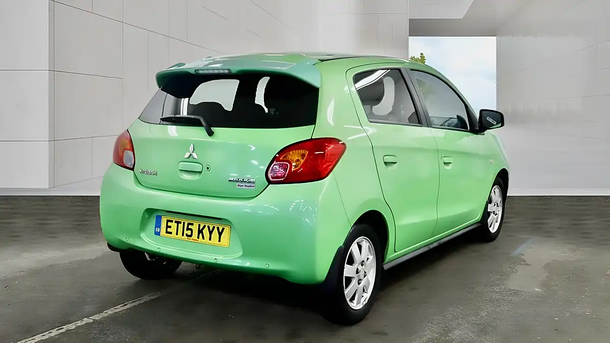 Used 2015 Mitsubishi Mirage Green - Interior and Exterior details 8
