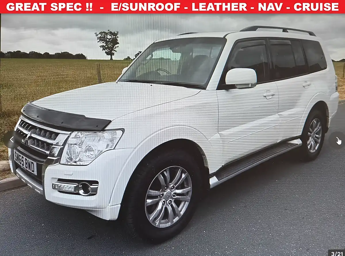 Used 2015 Mitsubishi Shogun SG3 White - Front View