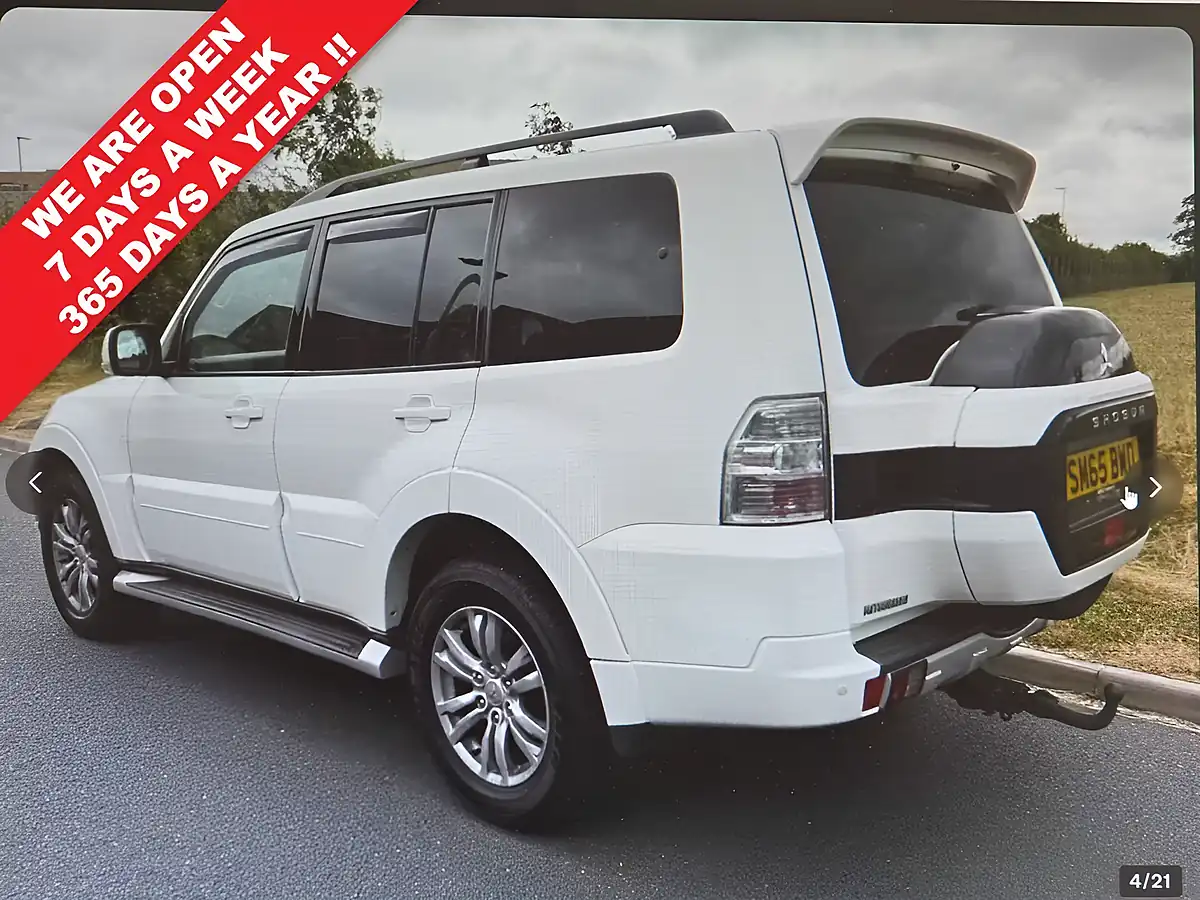 Used 2015 Mitsubishi Shogun SG3 White - Interior and Exterior details 2