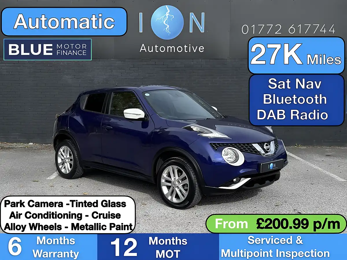 Used 2015 Nissan Juke Acenta Premium Ink Blue Pearl - Front View