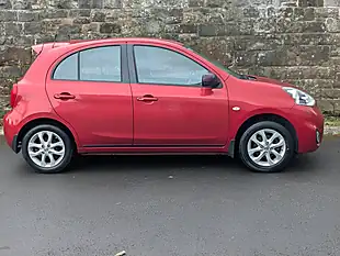 Used 2015 Nissan Micra Acenta Shiraz Red - Interior and Exterior details 4