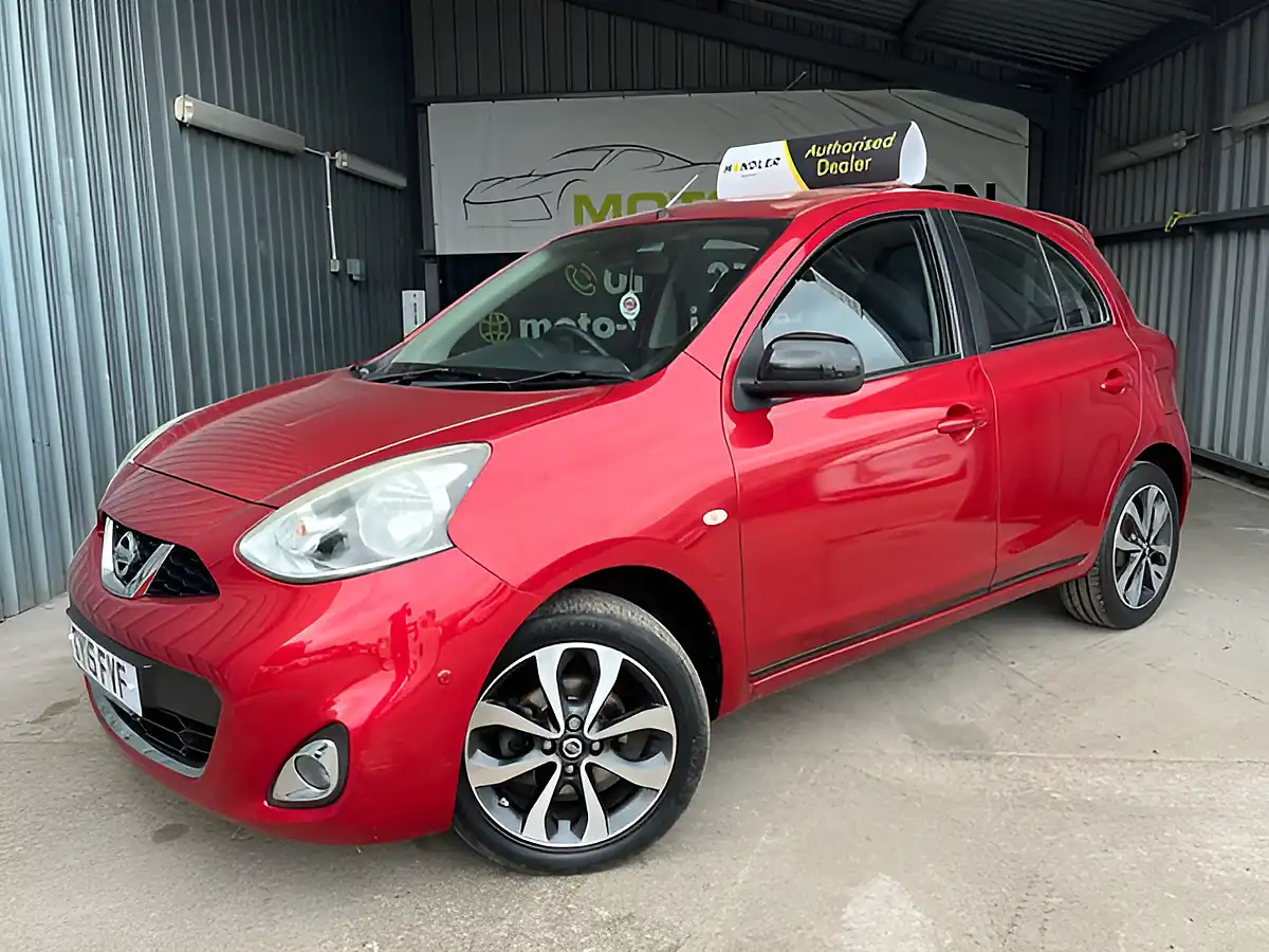 Used 2015 Nissan Micra Tekna Shiraz Red - Front View