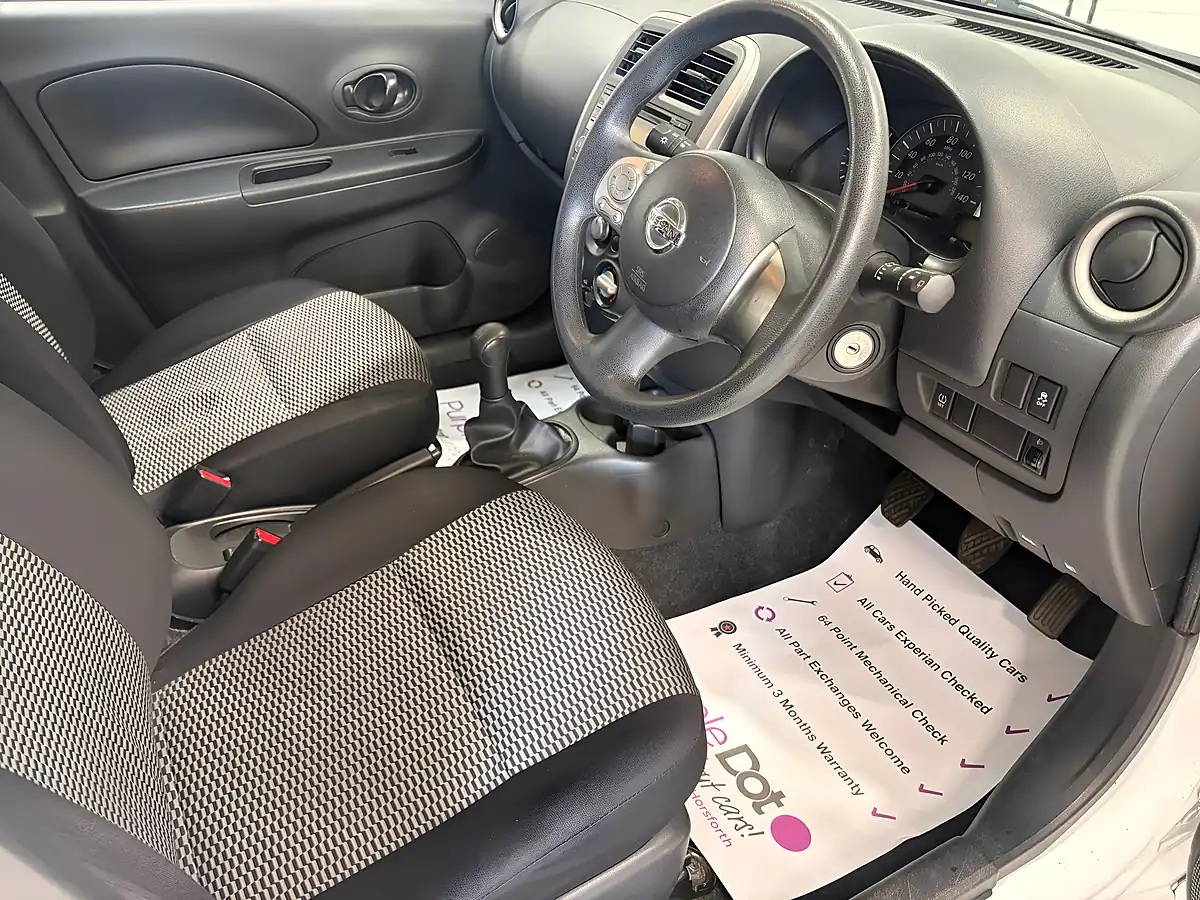 Used 2015 Nissan Micra Visia White - Interior and Exterior details 14
