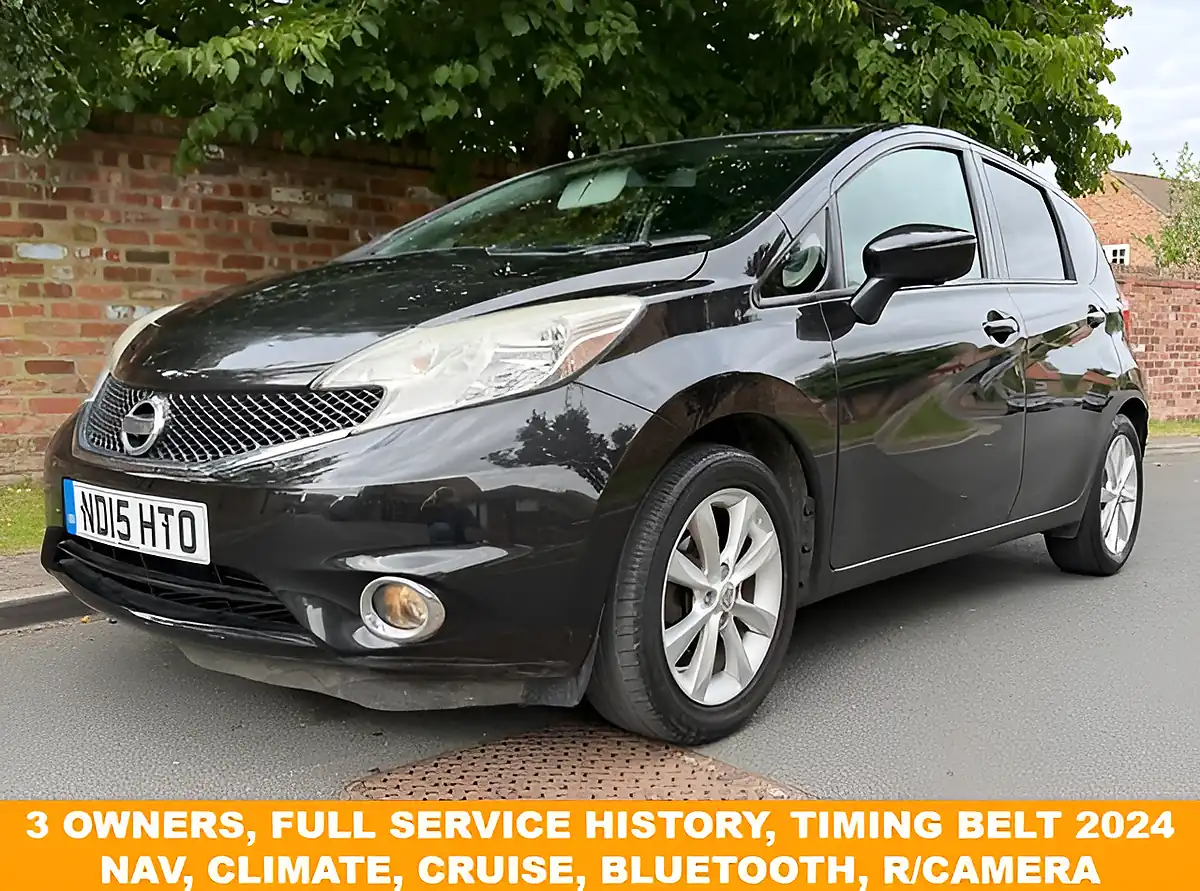Used 2015 Nissan Note Tekna Black - Front View