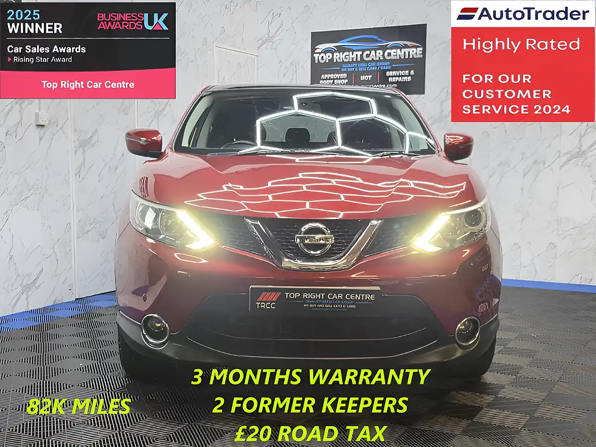 Used 2015 Nissan Qashqai Acenta+ Red - Interior and Exterior details 2