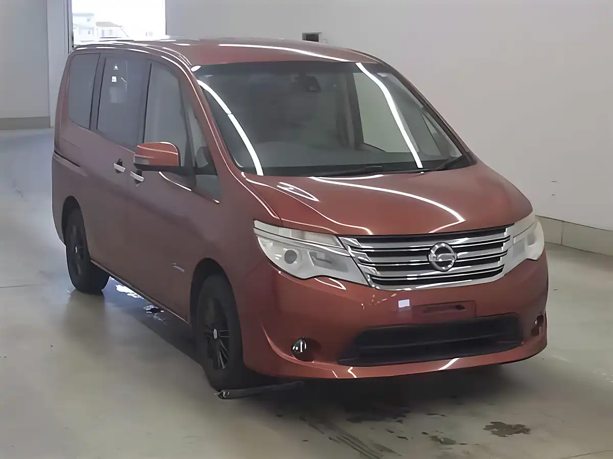 Used 2015 Nissan Serena G Edi Sunroof Leather 8 Seats Red - Interior and Exterior details 2