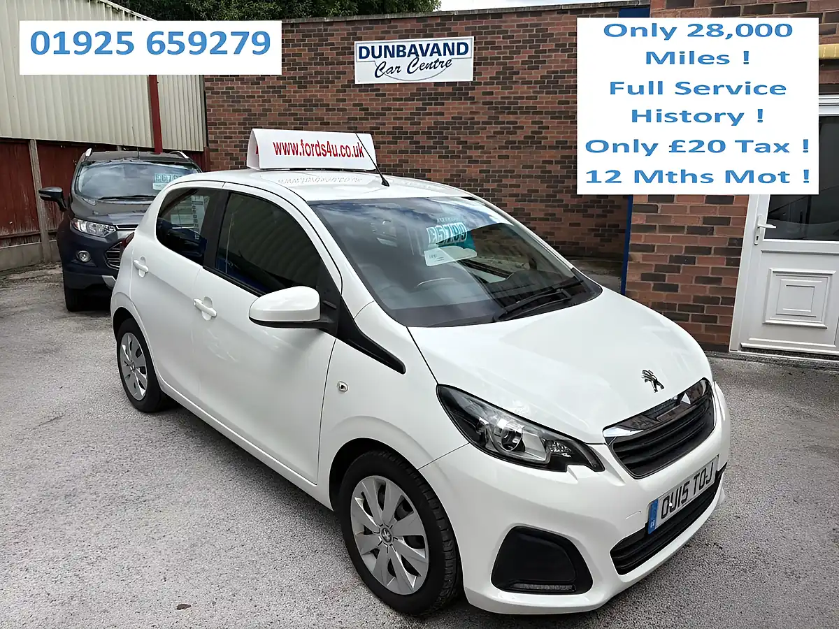 Used 2015 Peugeot 108 Active White - Front View