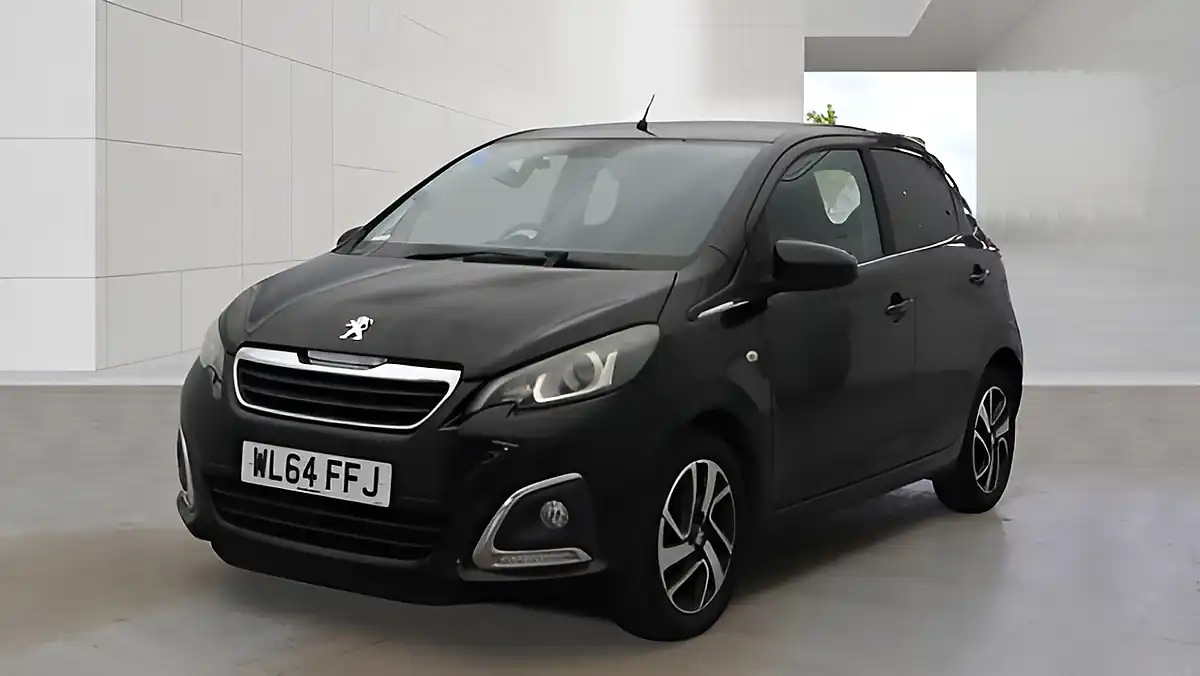 Used 2015 Peugeot 108 Allure Black Black - Front View