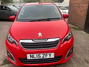 Used 2015 Peugeot 108 Allure Red - Interior and Exterior details 2