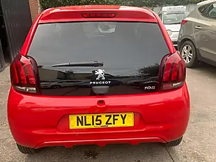 Used 2015 Peugeot 108 Allure Red - Interior and Exterior details 5