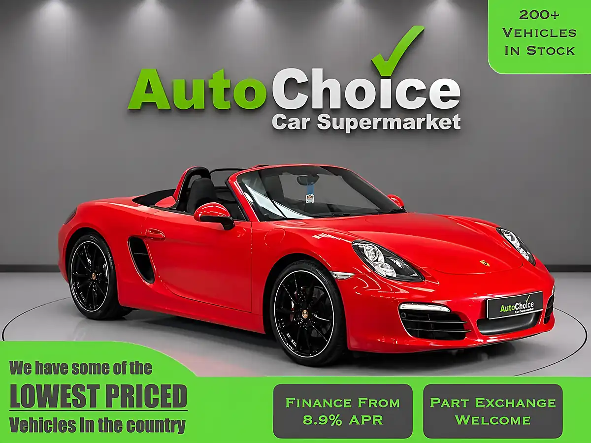 Used 2015 Porsche Boxster 981 Convertible Red - Front View