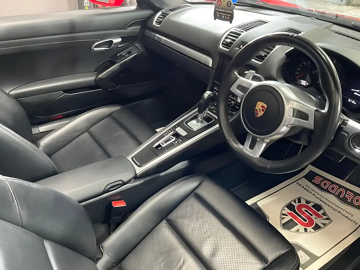 Used 2015 Porsche Boxster 981 Convertible Red - Interior and Exterior details 10