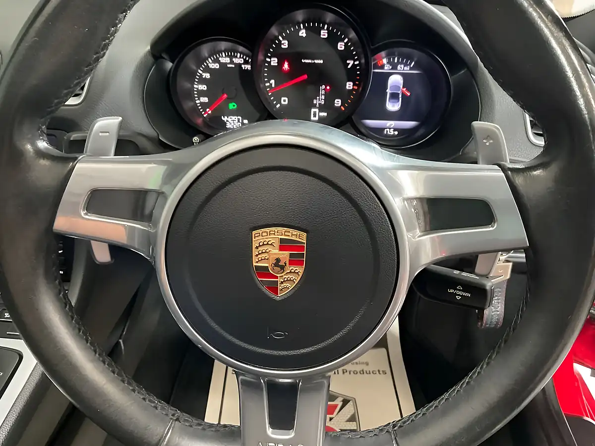 Used 2015 Porsche Boxster 981 Convertible Red - Interior and Exterior details 12