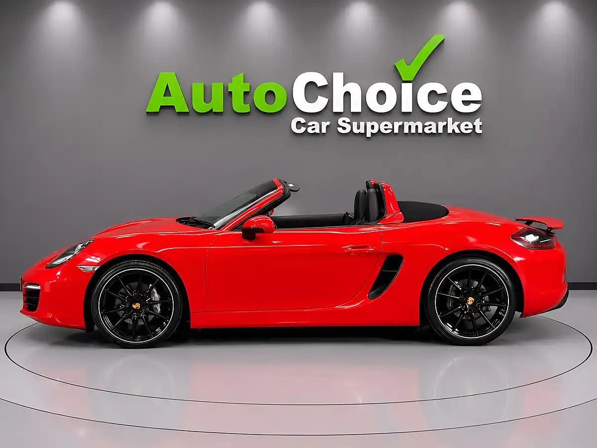 Used 2015 Porsche Boxster 981 Convertible Red - Interior and Exterior details 5