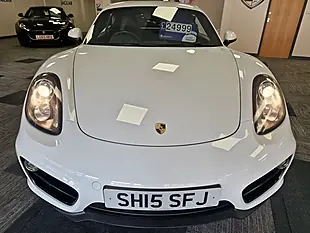 Used 2015 Porsche Cayman 981 Coupe White - Interior and Exterior details 12