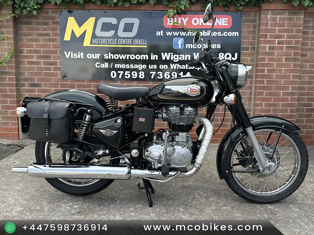 Used 2015 Royal Enfield Bullet Dark Metallic Green - Front View